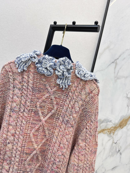 Floral Wool Cardigan