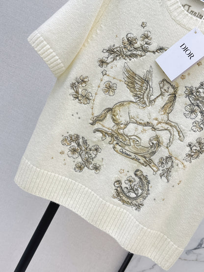 Embroidered Short-Sleeve T-Shirt