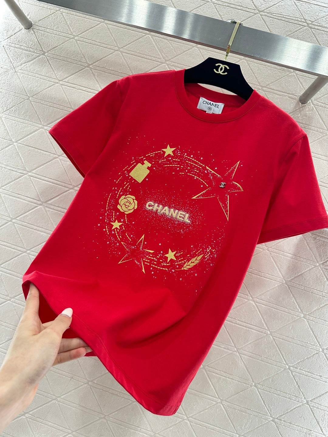 Printed Glitter T-shirt