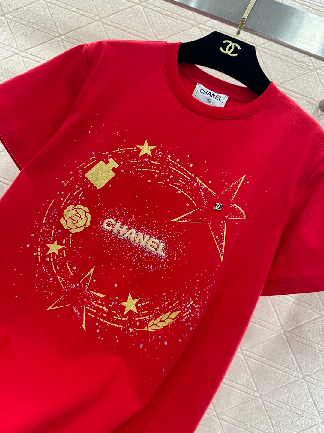 Printed Glitter T-shirt