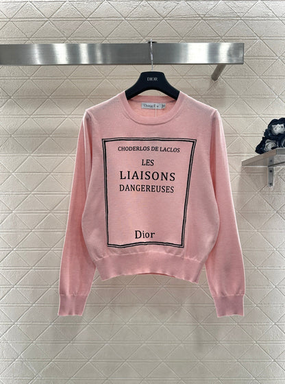 Logo Knit Long-Sleeve Top