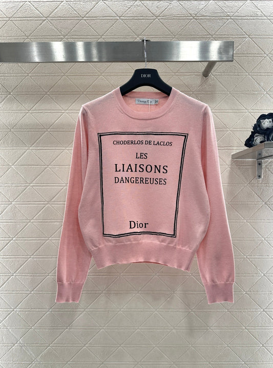 Logo Knit Long-Sleeve Top