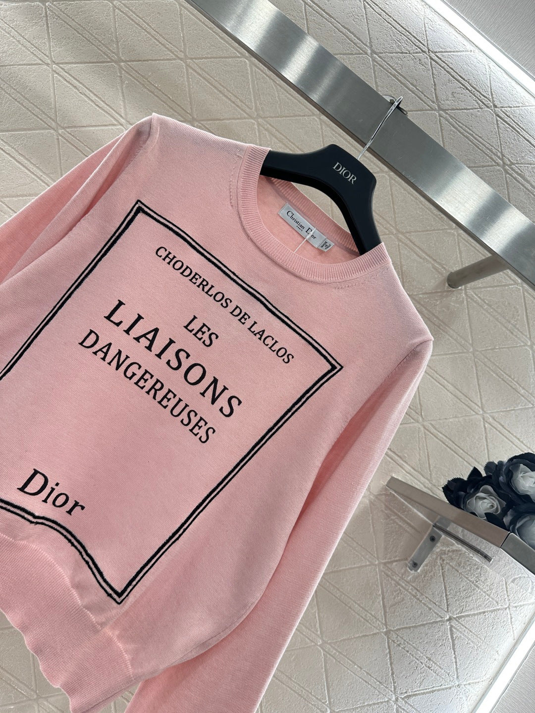 Logo Knit Long-Sleeve Top