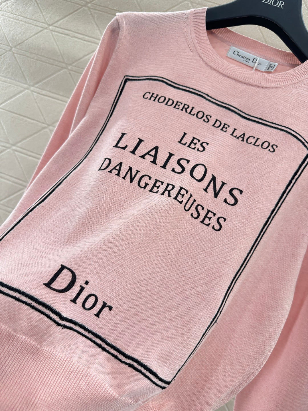 Logo Knit Long-Sleeve Top