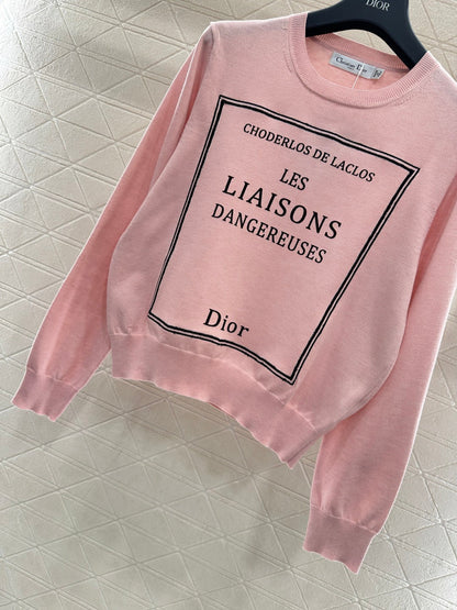 Logo Knit Long-Sleeve Top