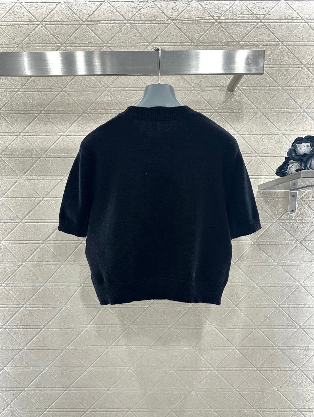 Logo Knit Short-Sleeve T-Shirt
