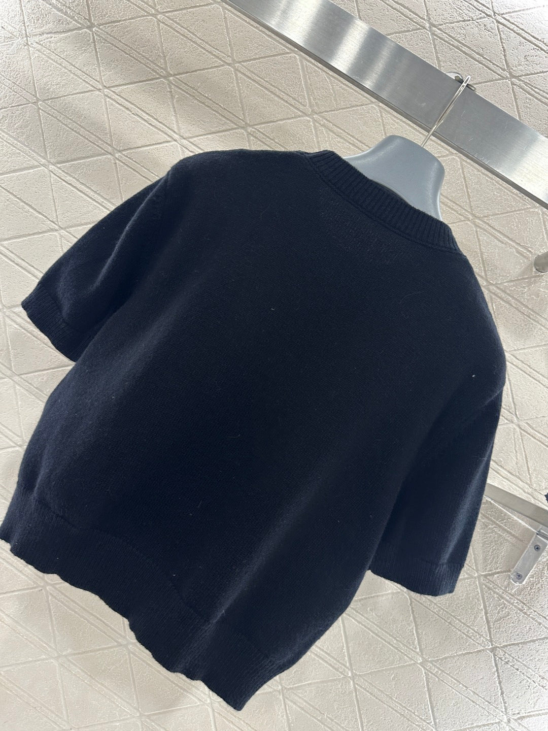 Logo Knit Short-Sleeve T-Shirt