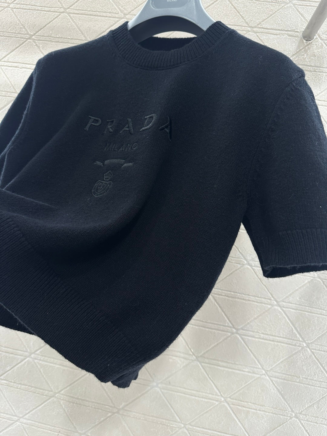 Logo Knit Short-Sleeve T-Shirt