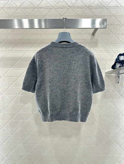 Logo Knit Short-Sleeve T-Shirt