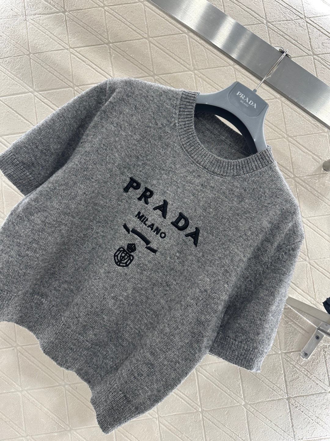 Logo Knit Short-Sleeve T-Shirt