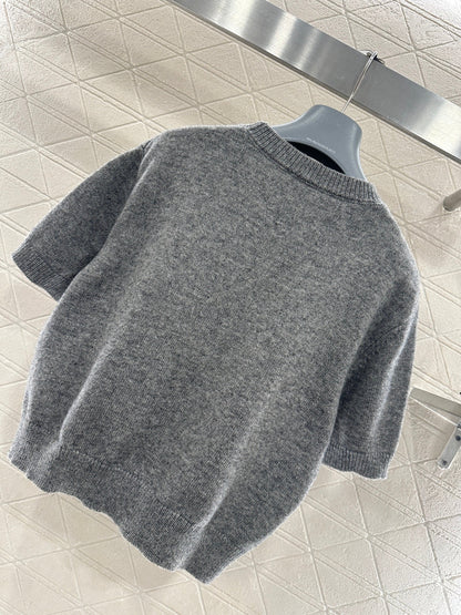 Logo Knit Short-Sleeve T-Shirt