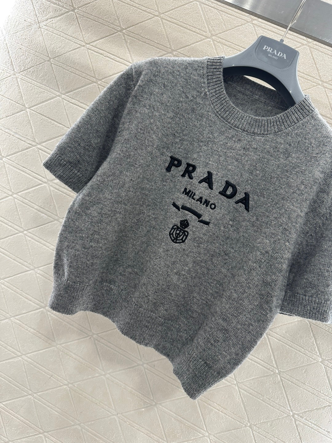 Logo Knit Short-Sleeve T-Shirt
