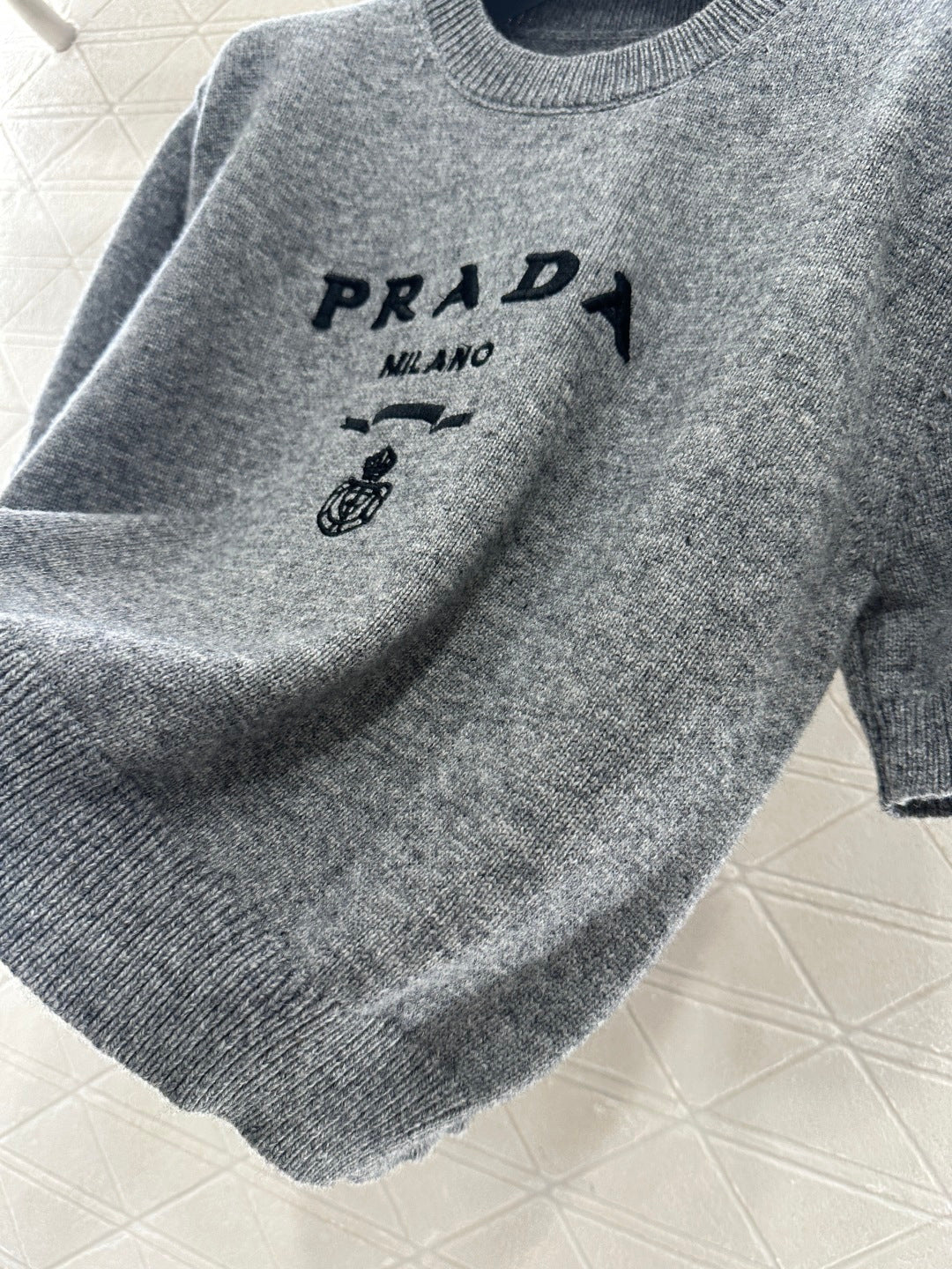 Logo Knit Short-Sleeve T-Shirt