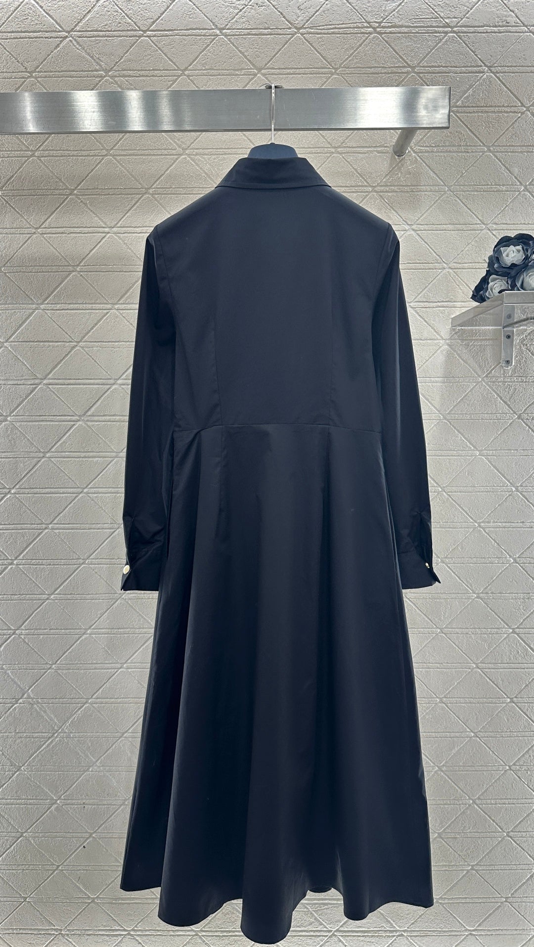 Located Shirt Dress with Belt