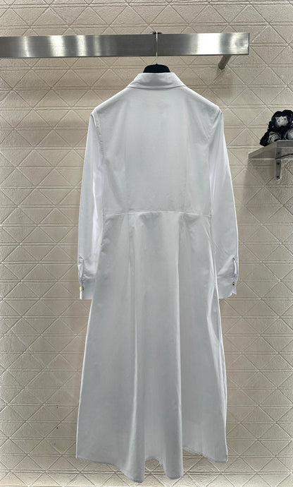 Located Shirt Dress with Belt