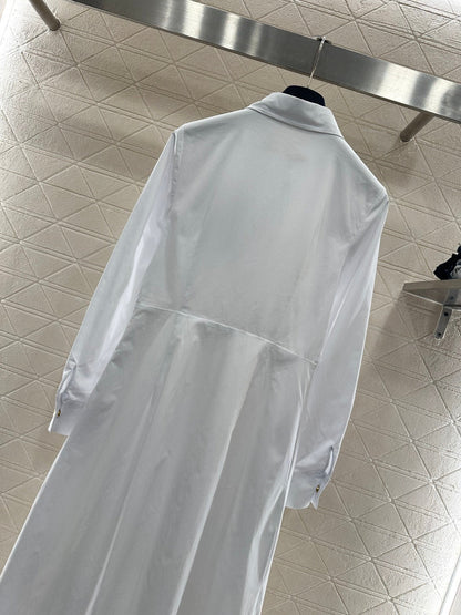 Located Shirt Dress with Belt
