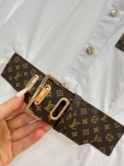 Located Shirt Dress with Belt