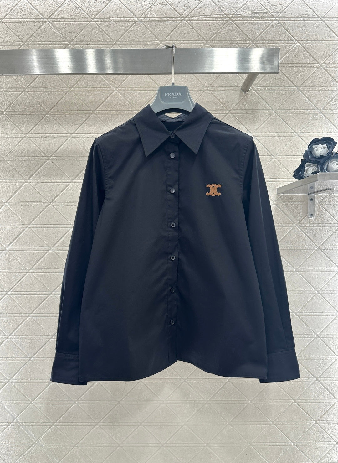 Long-sleeved Collared Shirt
