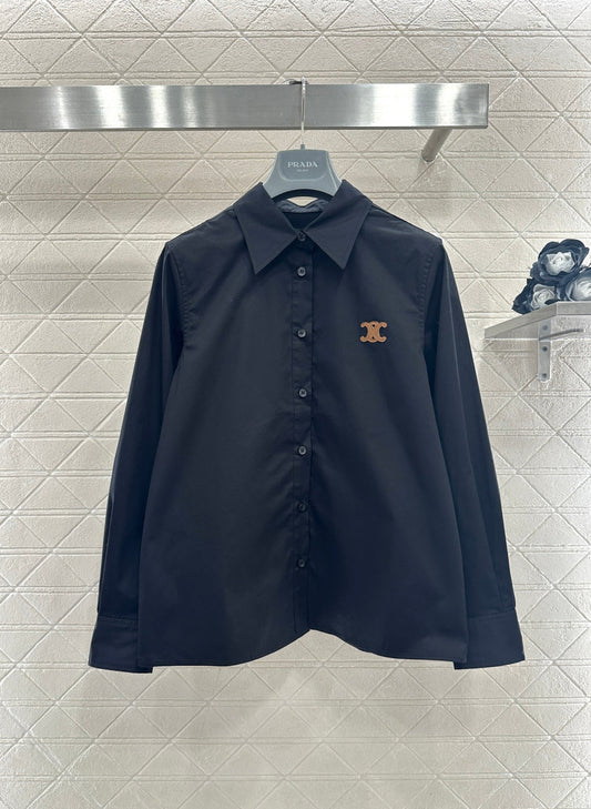 Long-sleeved Collared Shirt