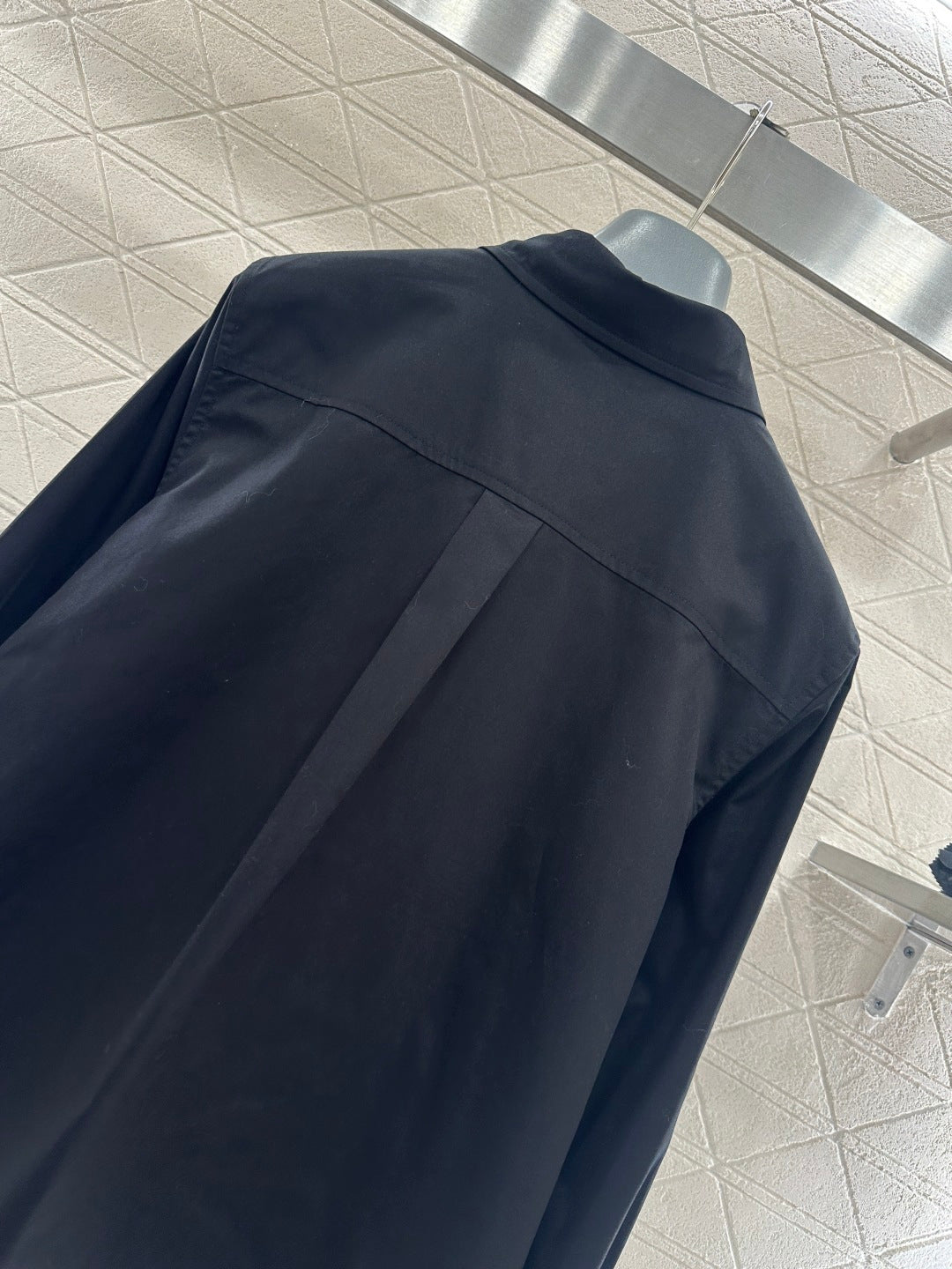Long-sleeved Collared Shirt