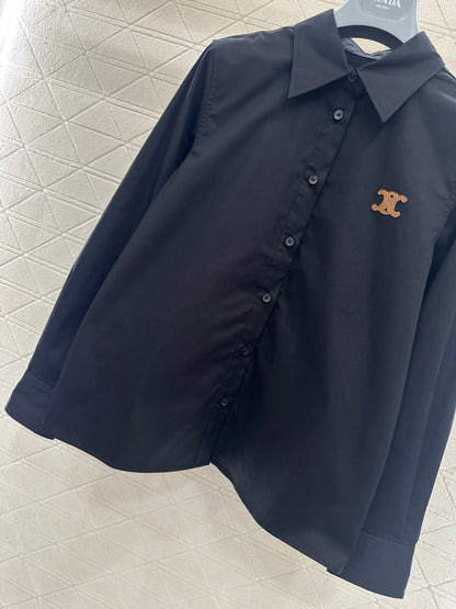 Long-sleeved Collared Shirt
