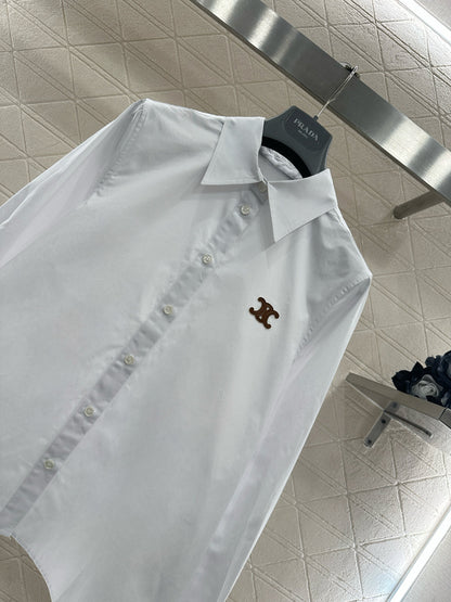 Long-sleeved Collared Shirt