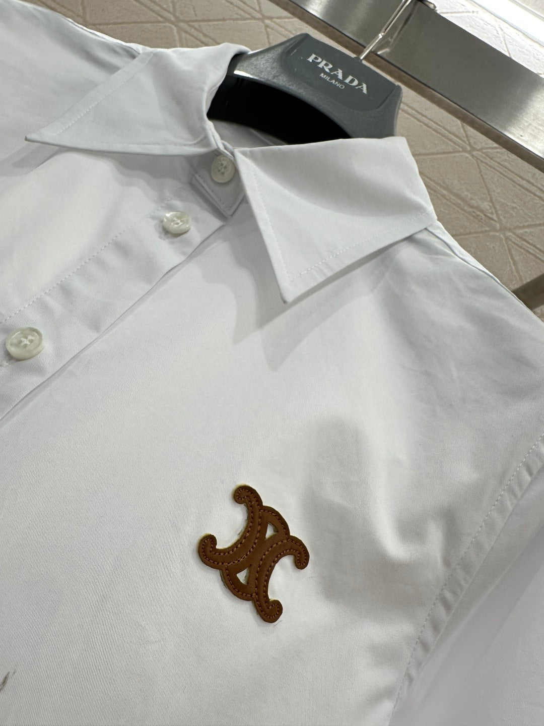 Long-sleeved Collared Shirt