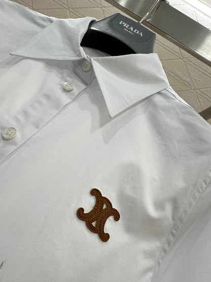 Long-sleeved Collared Shirt