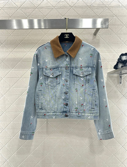 Embroidered Denim Jacket
