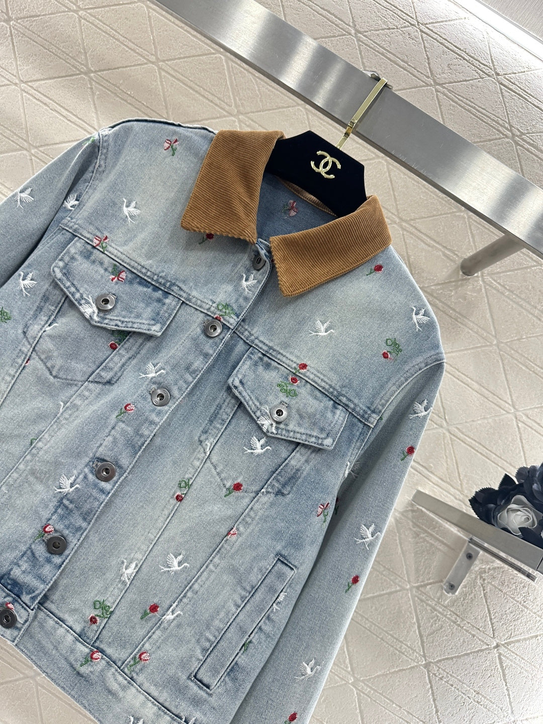Embroidered Denim Jacket