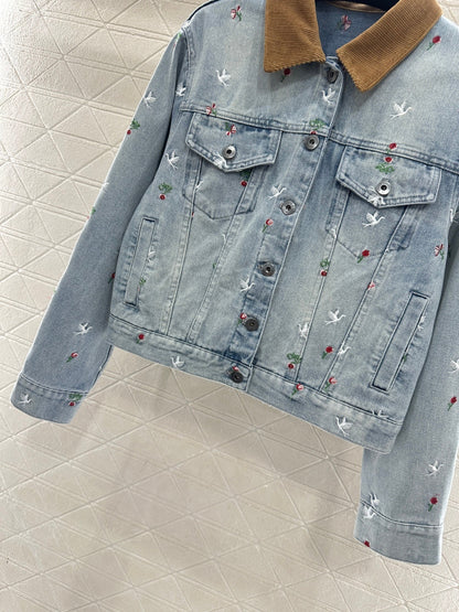 Embroidered Denim Jacket