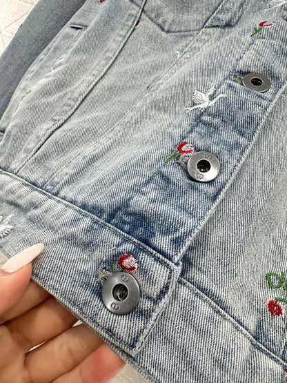 Embroidered Denim Jacket