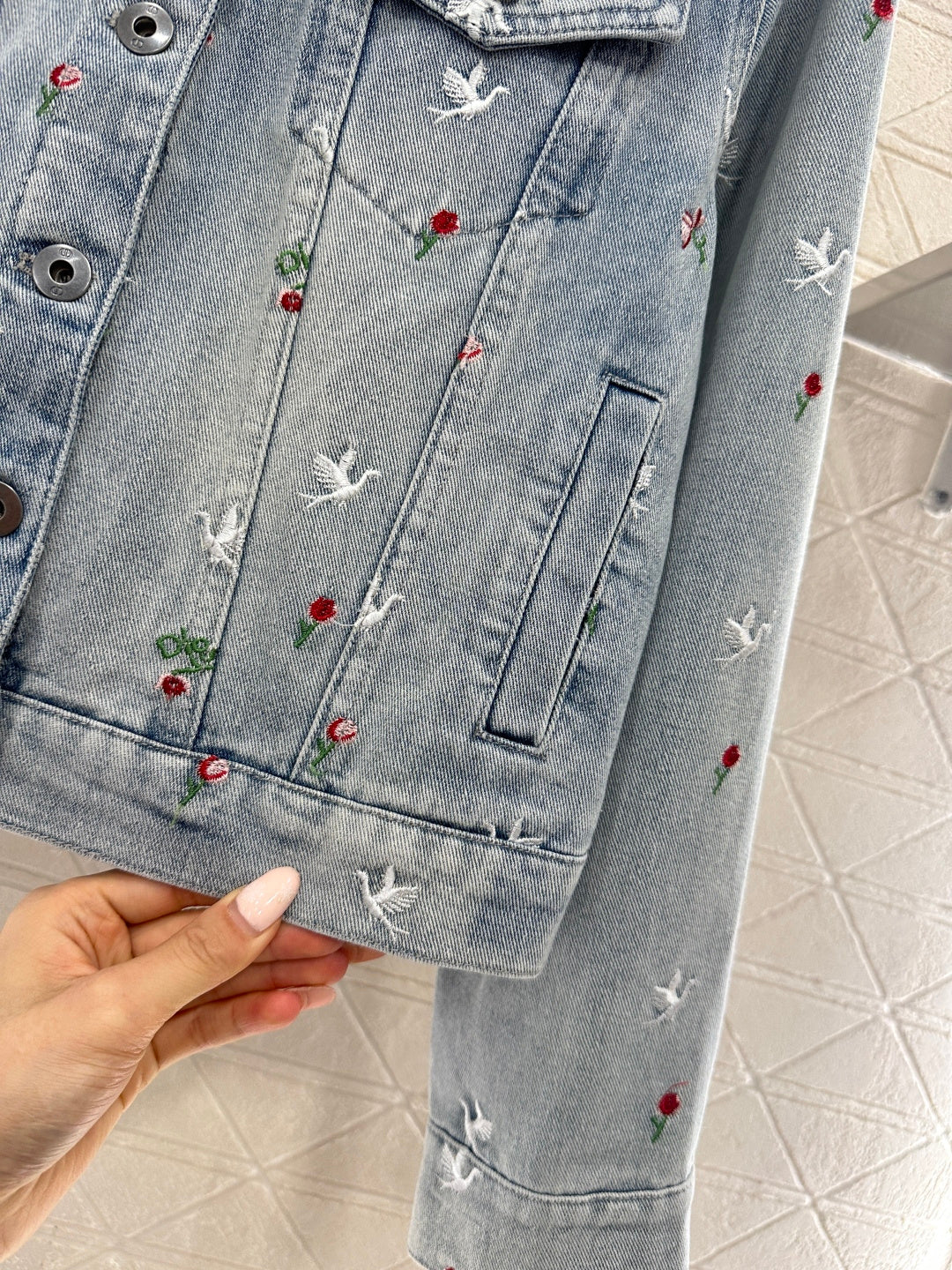 Embroidered Denim Jacket