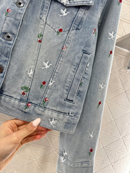 Embroidered Denim Jacket