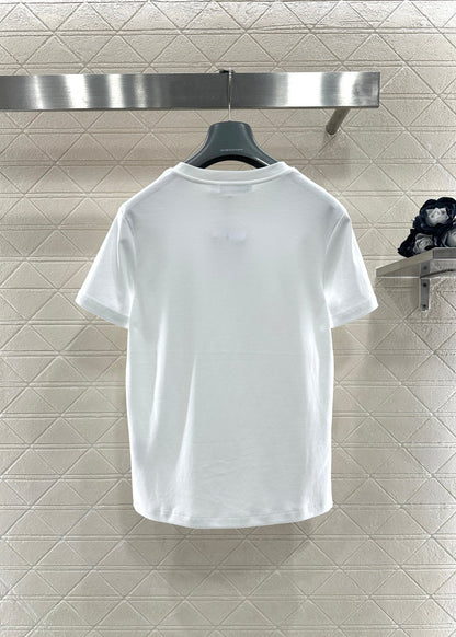 Embroidered and Beaded T-shirt