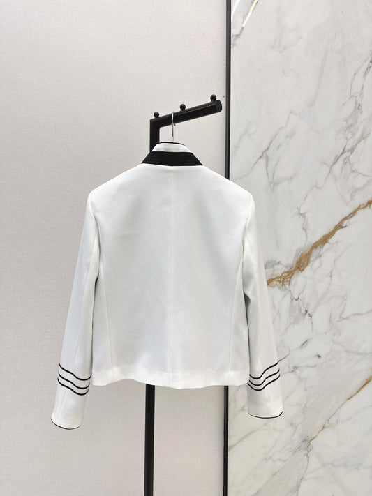 Stand-up collar blazer