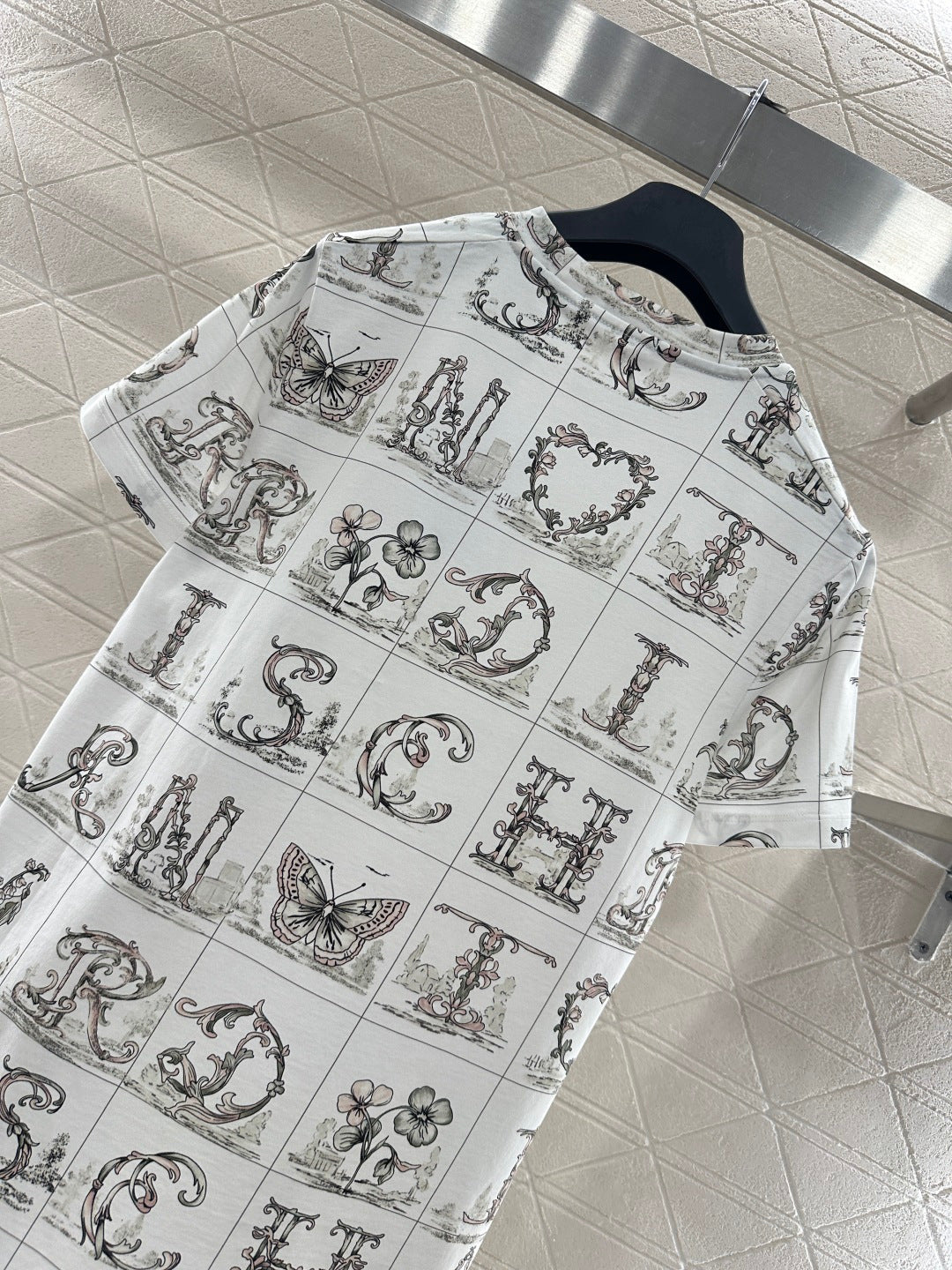 Checkered Floral T-shirt