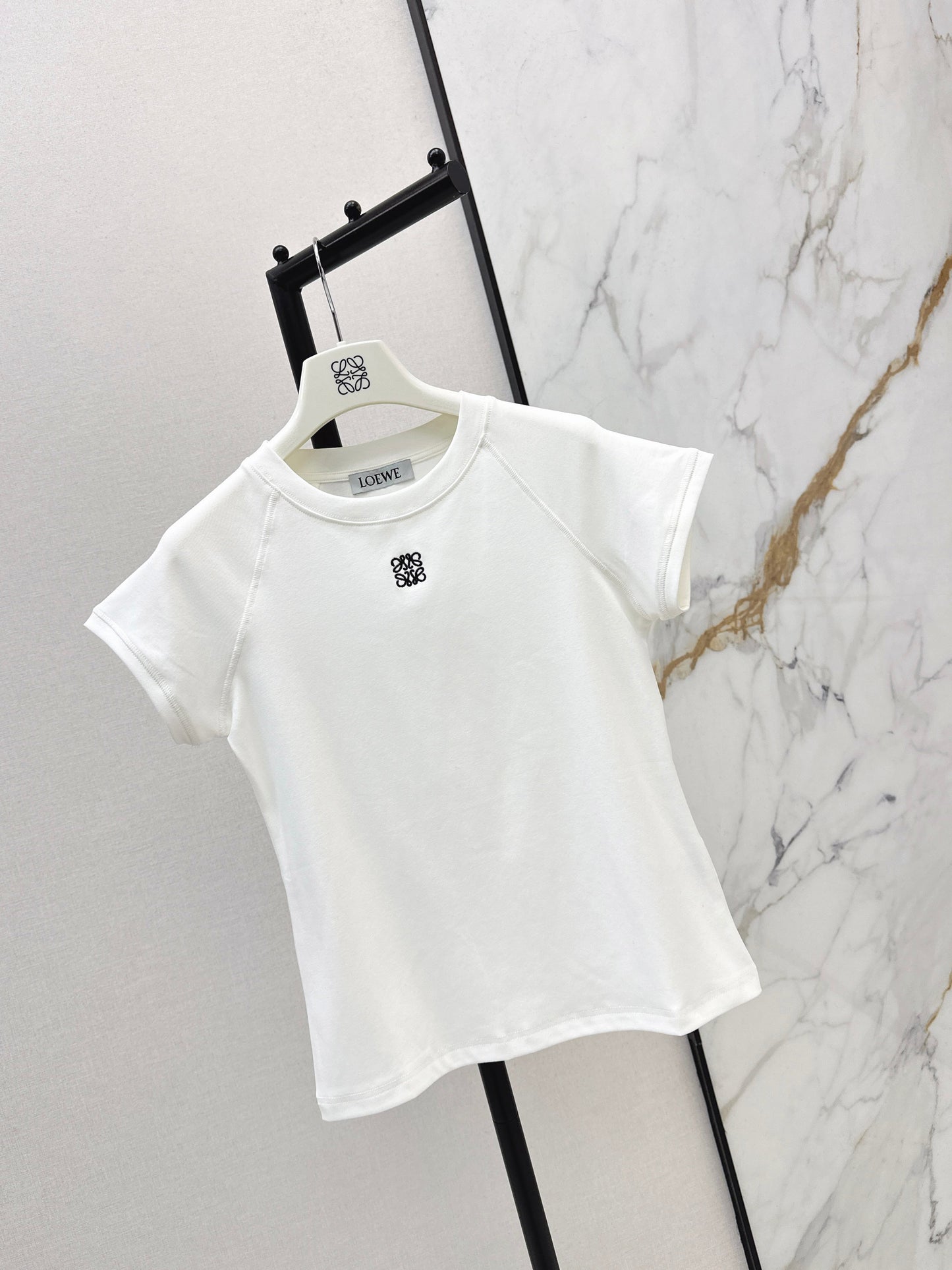 Embroidered Raglan Sleeve T-Shirt