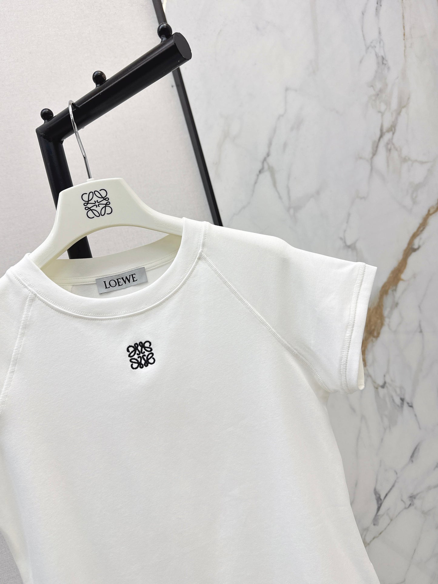 Embroidered Raglan Sleeve T-Shirt