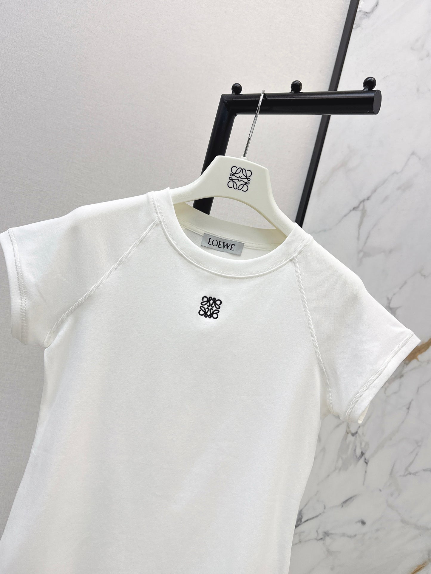 Embroidered Raglan Sleeve T-Shirt