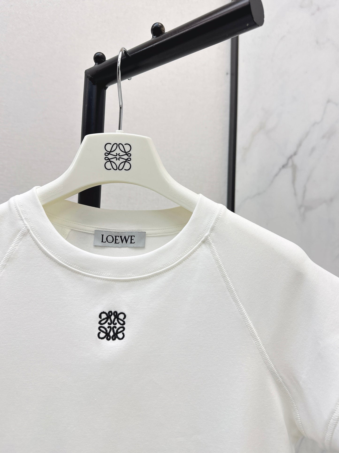 Embroidered Raglan Sleeve T-Shirt
