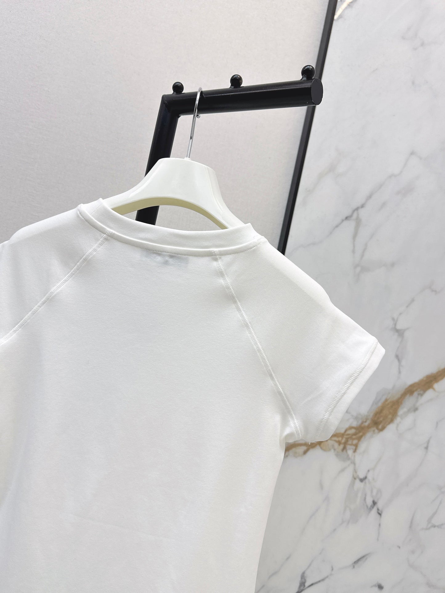 Embroidered Raglan Sleeve T-Shirt