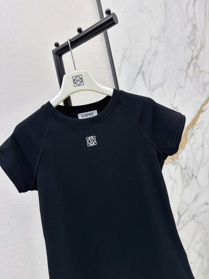 Embroidered Raglan Sleeve T-Shirt