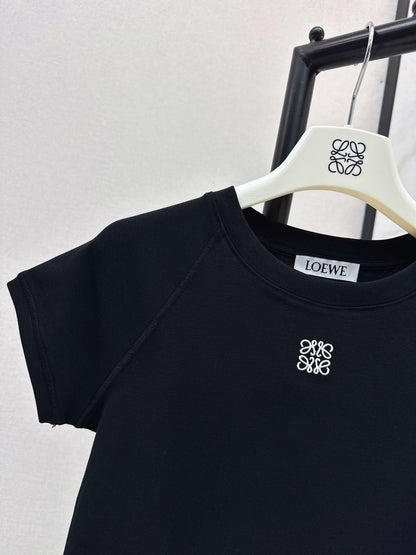 Embroidered Raglan Sleeve T-Shirt