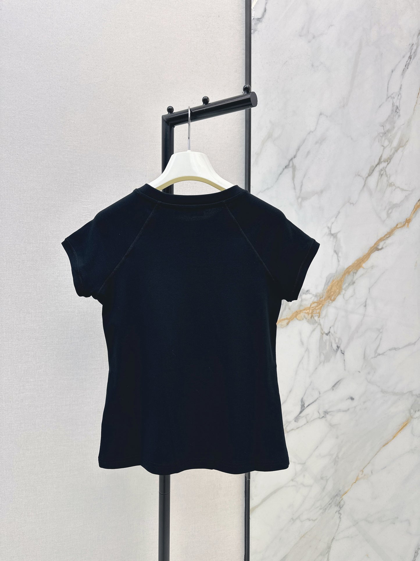 Embroidered Raglan Sleeve T-Shirt