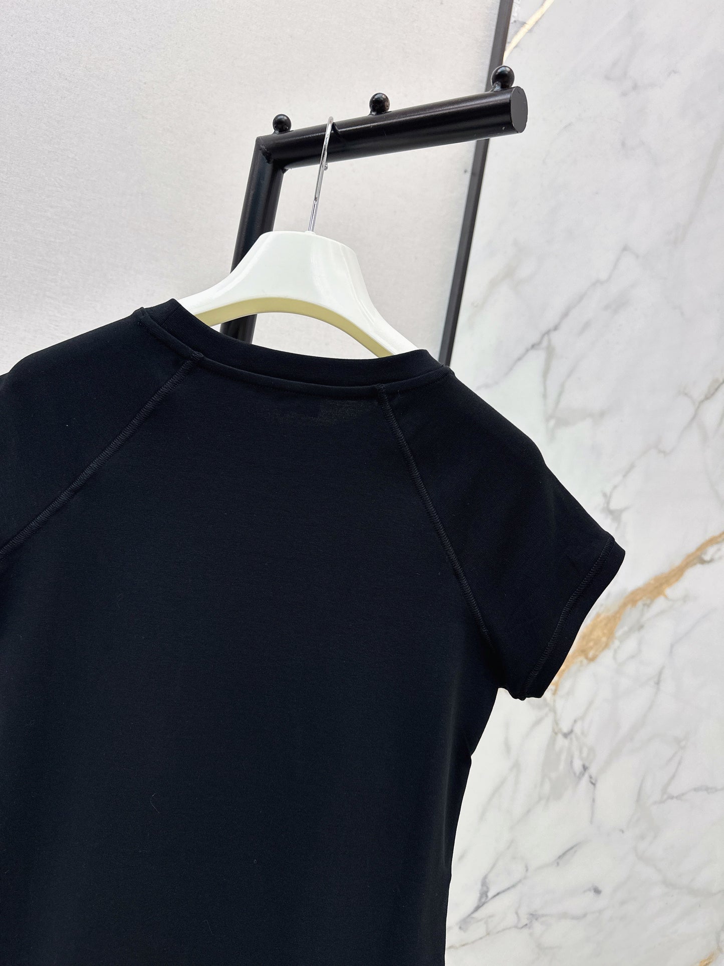 Embroidered Raglan Sleeve T-Shirt