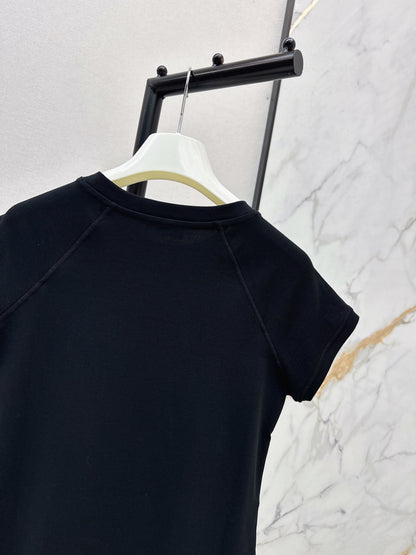 Embroidered Raglan Sleeve T-Shirt