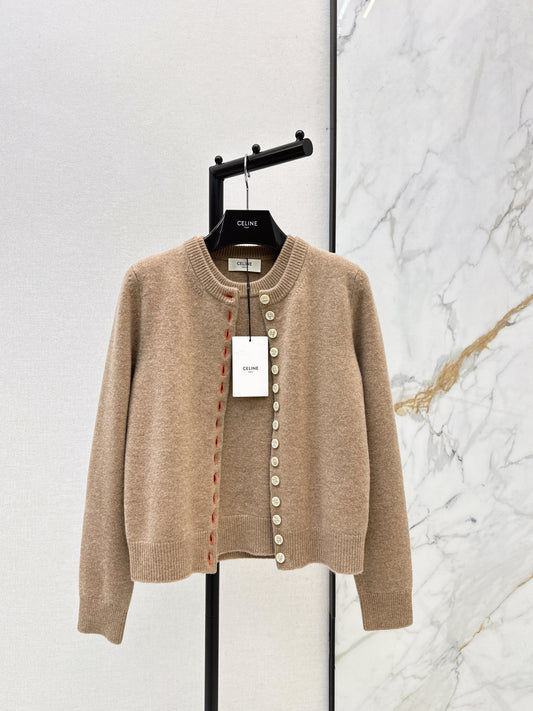 Knitted faux two-piece sweater