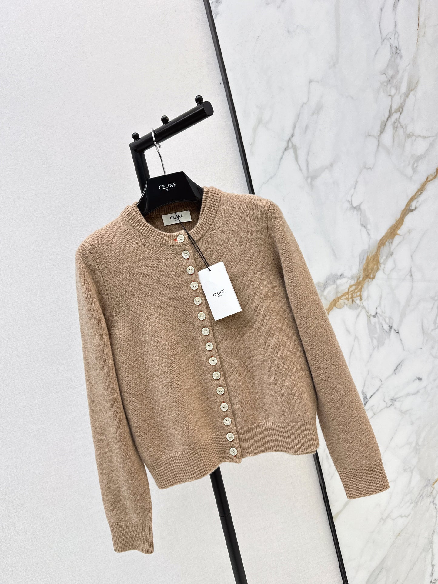 Knitted faux two-piece sweater