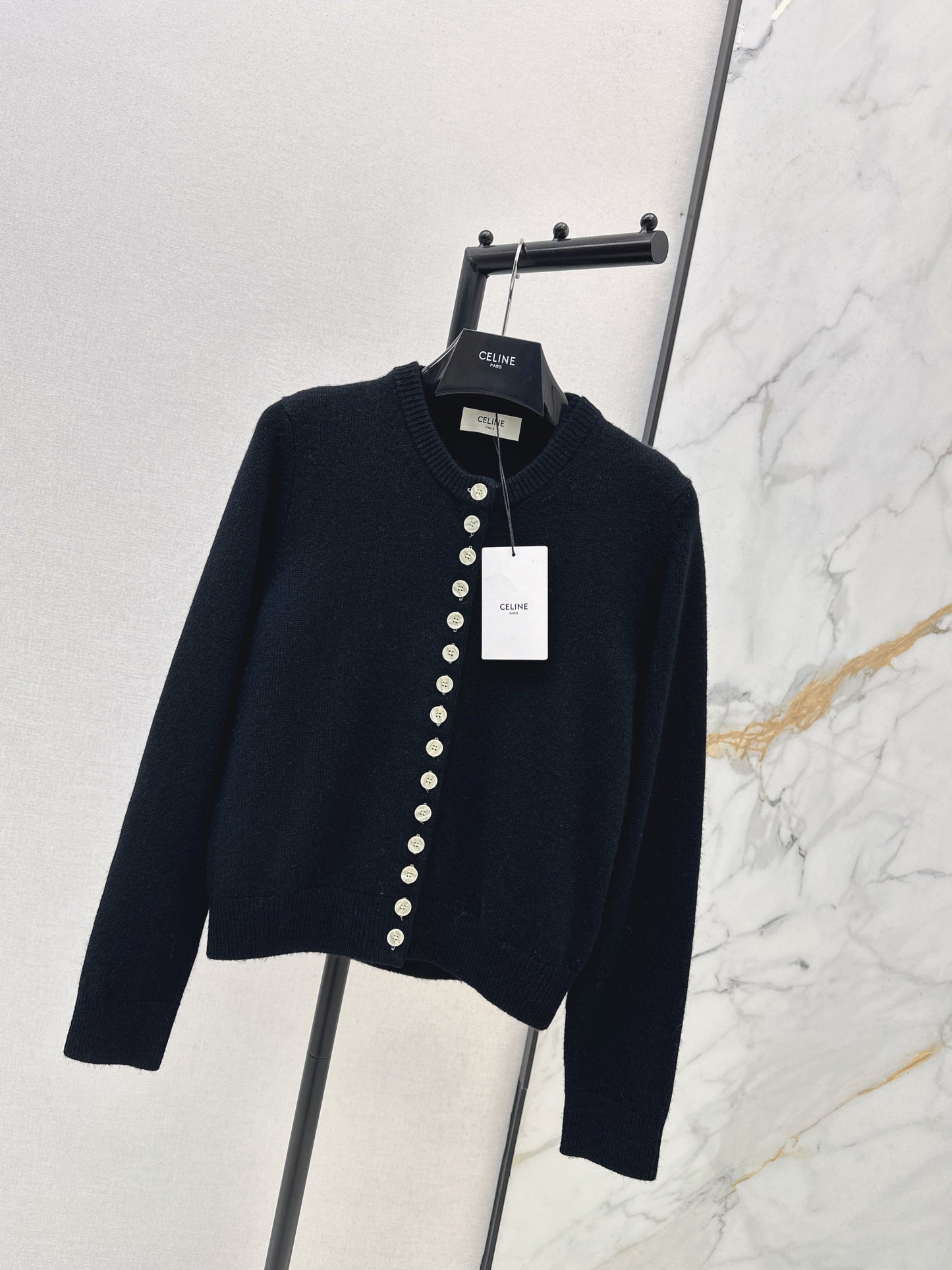 Knitted faux two-piece sweater